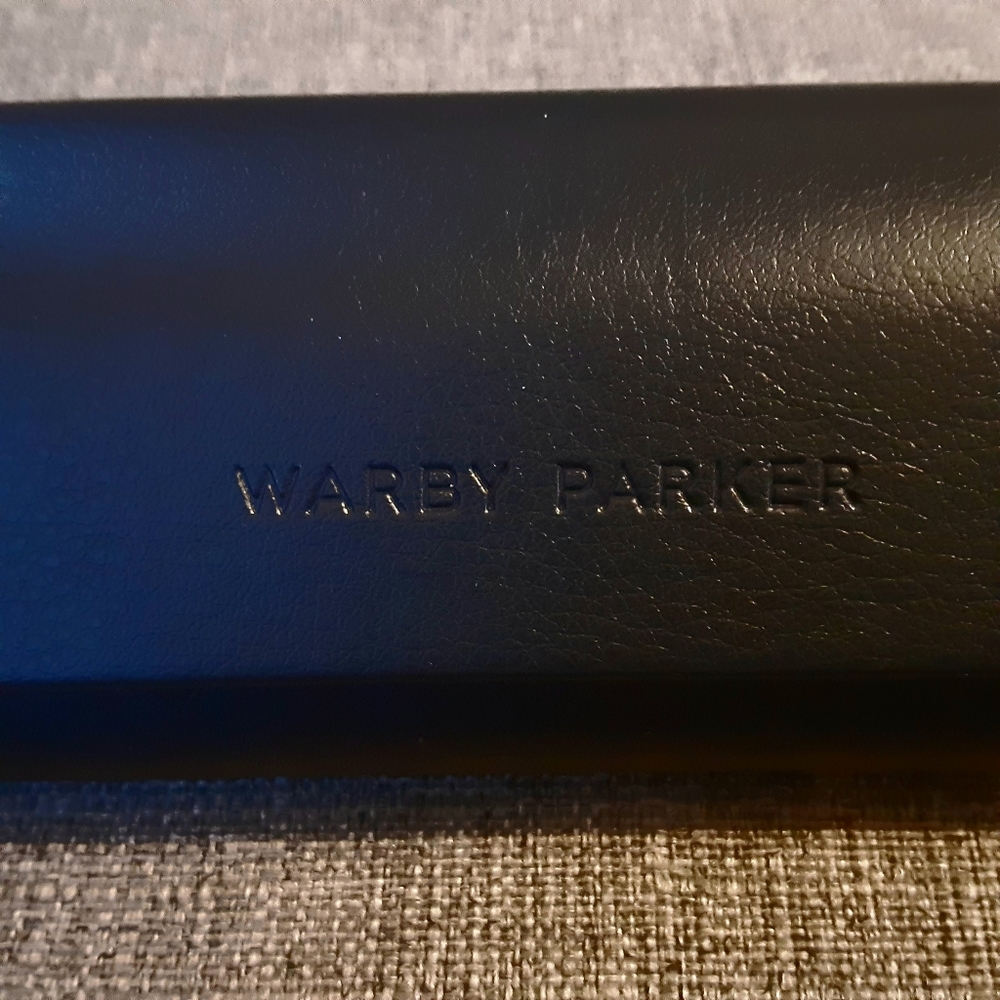 WARBY PARKER Navy Blue Glasses Case